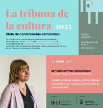 Tomando como punto de partida asuntos candentes relacionado con la Cultura y el Patrimonio Cultural, los investigadores del Instituto de Patrimonio y Humanidades trasladan a la sociedad los estudios más punteros en el campo de las Ciencias Humanas y Sociales